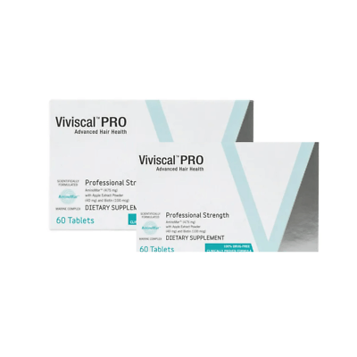 Viviscal Professional Hair Growth Supplement packaging, 60 tablets, promoting fuller and thicker hair health.