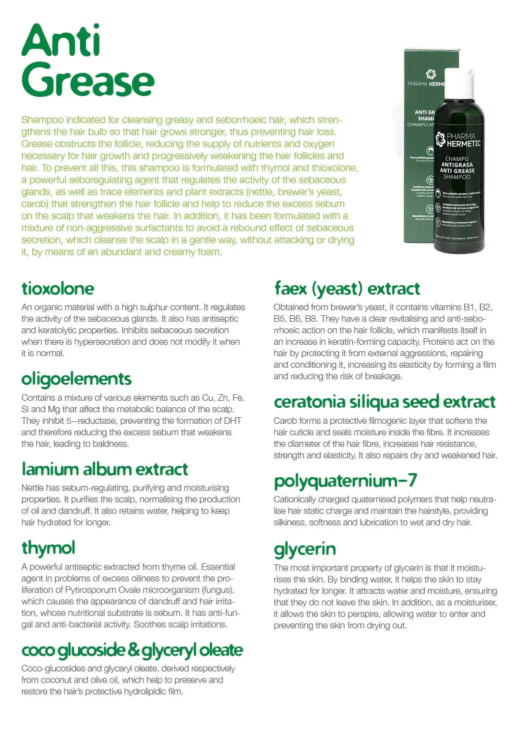 P.H. Anti-Grease Shampoo